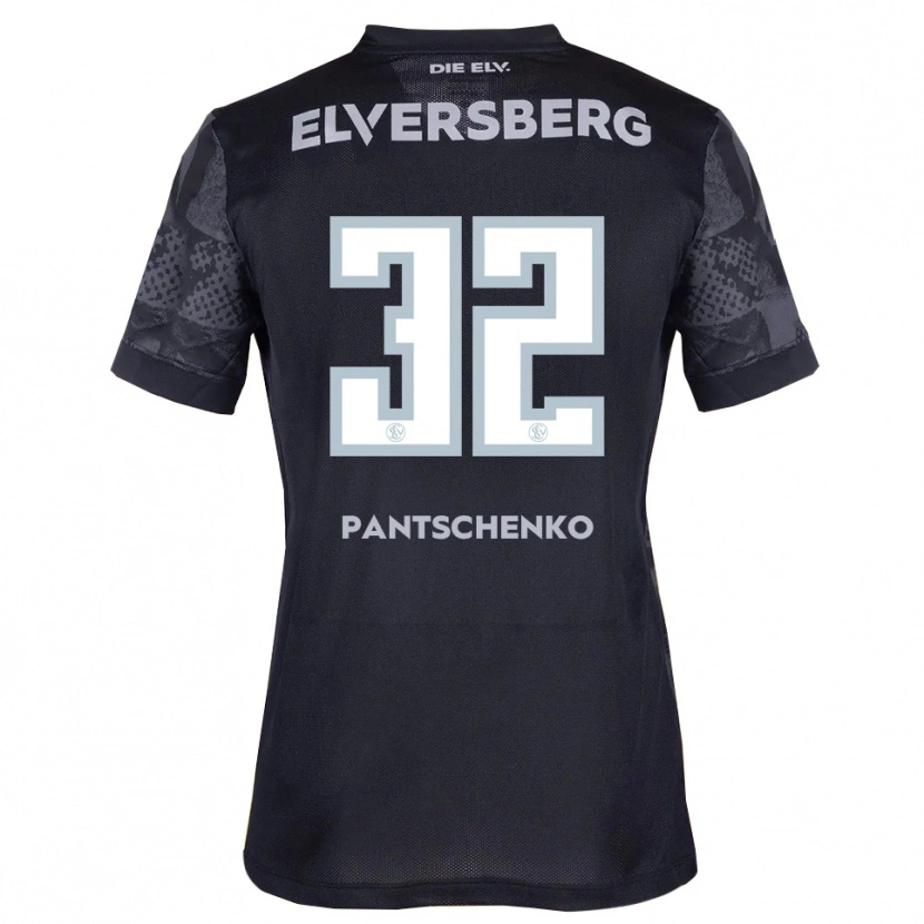 Danxen Damen Daniel Pantschenko #32 Schwarz Grau Auswärtstrikot Trikot 2025/26 T-Shirt