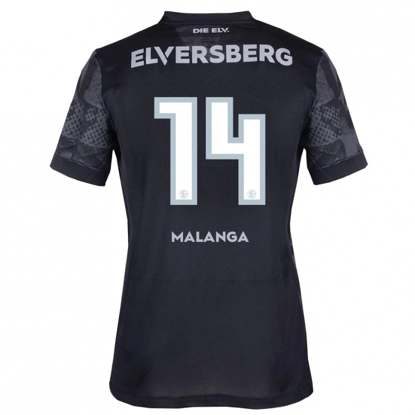 Danxen Damen Jarzinho Malanga #14 Schwarz Grau Auswärtstrikot Trikot 2025/26 T-Shirt