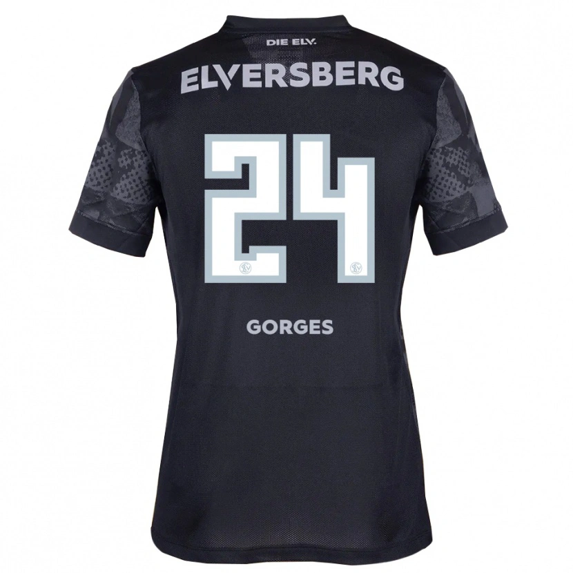 Danxen Damen Nils Gorges #24 Schwarz Grau Auswärtstrikot Trikot 2025/26 T-Shirt