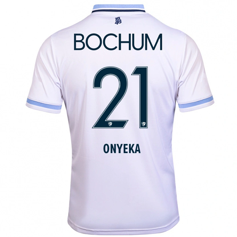 Danxen Damen Francis Onyeka #21 Weiß Himmelblau Auswärtstrikot Trikot 2025/26 T-Shirt