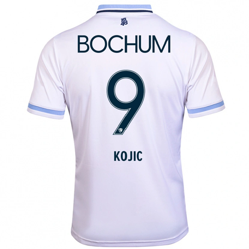 Danxen Damen Semin Kojic #9 Weiß Himmelblau Auswärtstrikot Trikot 2025/26 T-Shirt