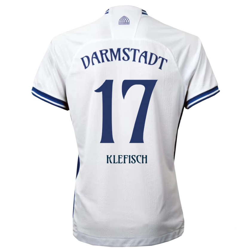 Danxen Damen Kai Klefisch #17 Weiß Blau Auswärtstrikot Trikot 2025/26 T-Shirt