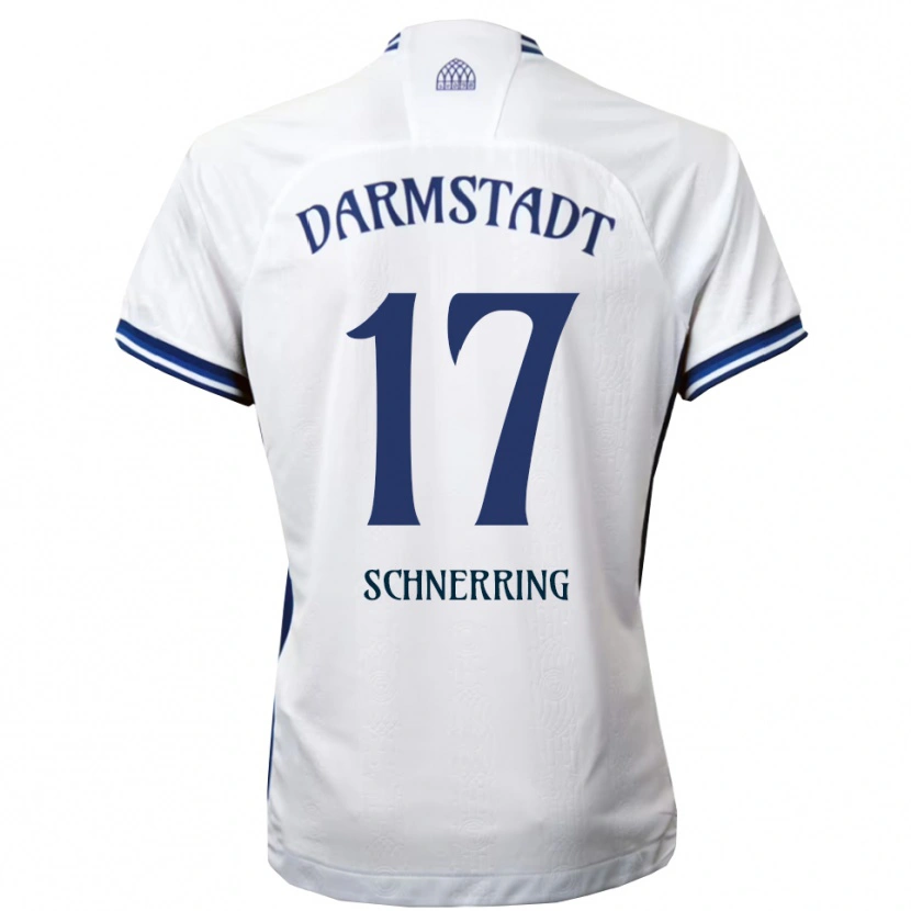 Danxen Damen Loann Schnerring #17 Weiß Blau Auswärtstrikot Trikot 2025/26 T-Shirt