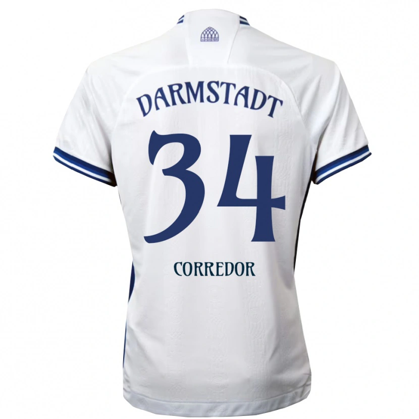 Danxen Damen Killian Corredor #34 Weiß Blau Auswärtstrikot Trikot 2025/26 T-Shirt