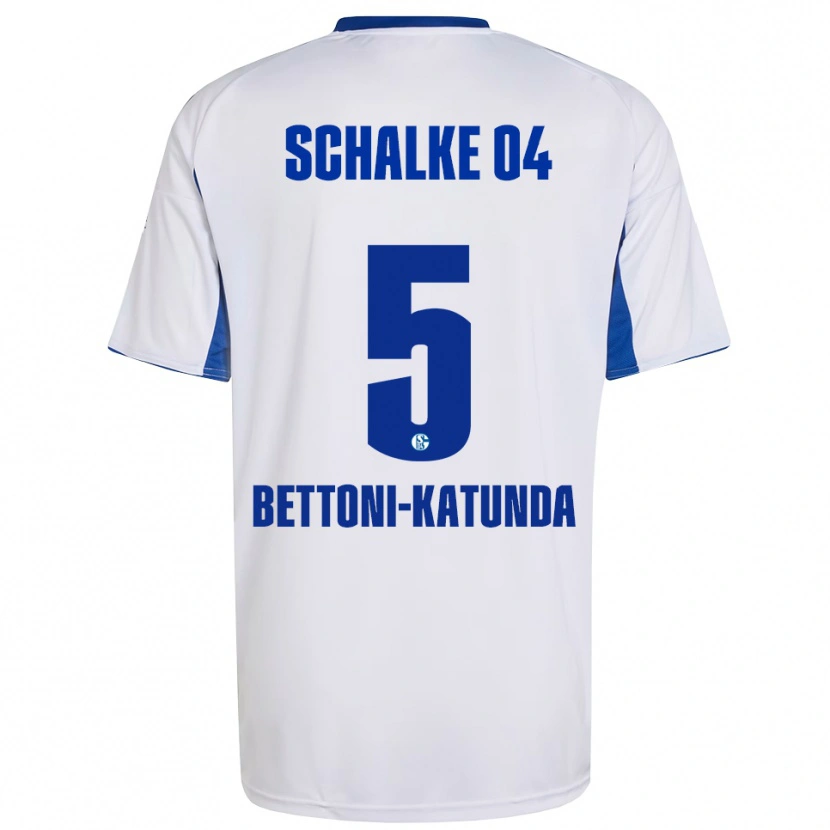 Danxen Damen Claudio Bettoni-Katunda #5 Weiß Blau Auswärtstrikot Trikot 2025/26 T-Shirt