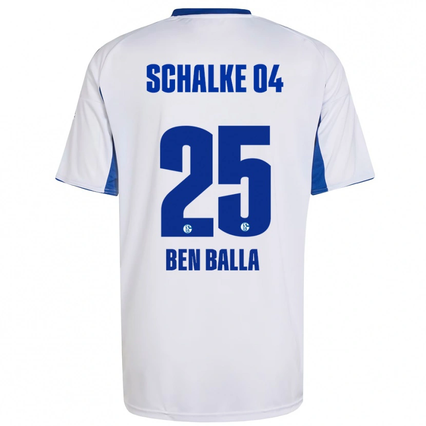 Danxen Damen Yassin Ben Balla #25 Weiß Blau Auswärtstrikot Trikot 2025/26 T-Shirt