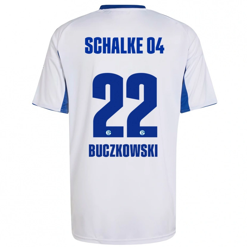 Danxen Damen Philip Buczkowski #22 Weiß Blau Auswärtstrikot Trikot 2025/26 T-Shirt