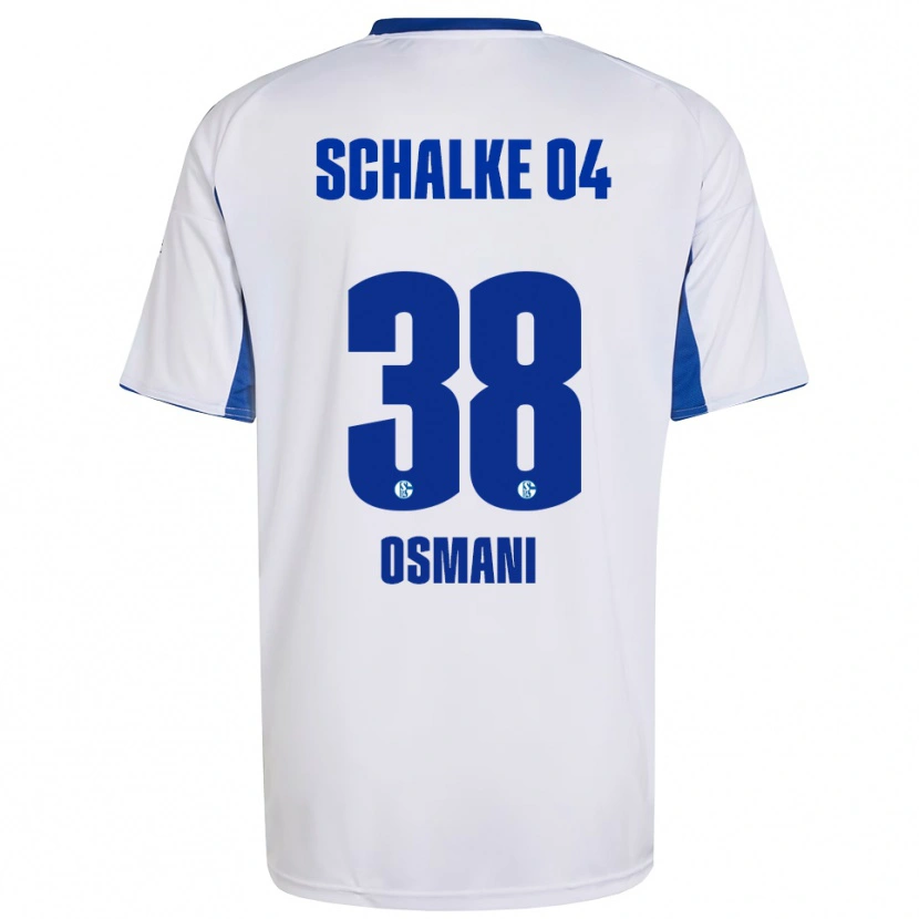Danxen Damen Tristan Osmani #38 Weiß Blau Auswärtstrikot Trikot 2025/26 T-Shirt