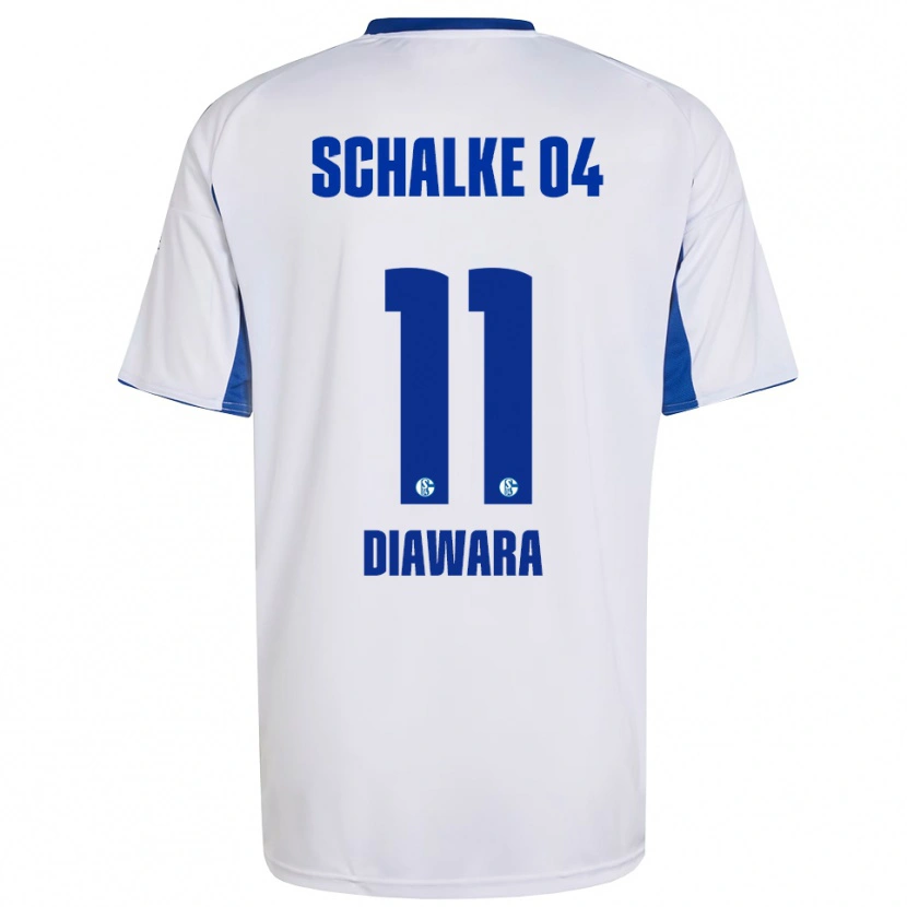 Danxen Damen Mamady Diawara #11 Weiß Blau Auswärtstrikot Trikot 2025/26 T-Shirt