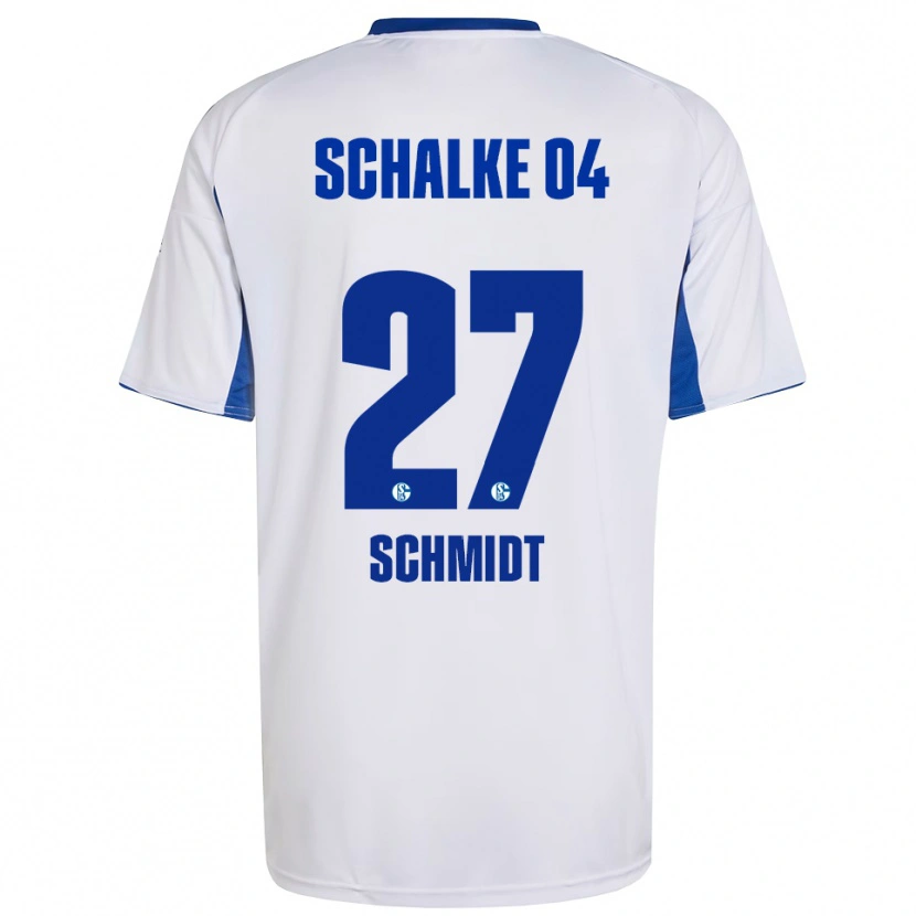 Danxen Damen Tim Schmidt #27 Weiß Blau Auswärtstrikot Trikot 2025/26 T-Shirt