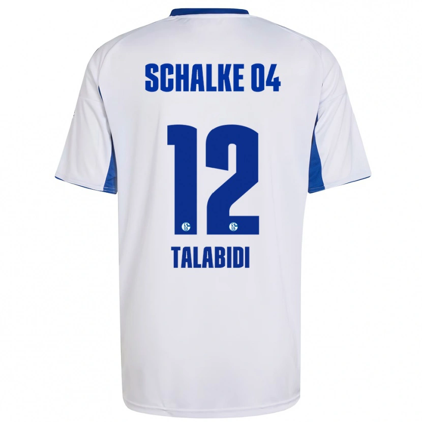 Danxen Damen Malik Talabidi #12 Weiß Blau Auswärtstrikot Trikot 2025/26 T-Shirt