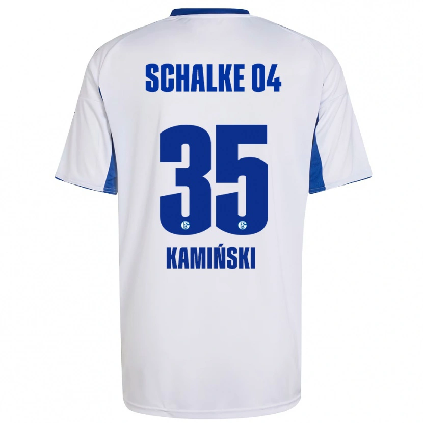 Danxen Damen Marcin Kaminski #35 Weiß Blau Auswärtstrikot Trikot 2025/26 T-Shirt