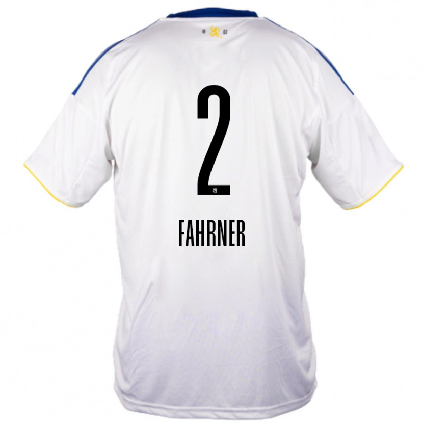 Danxen Damen Philip Fahrner #2 Weiß Blau Gelb Auswärtstrikot Trikot 2025/26 T-Shirt