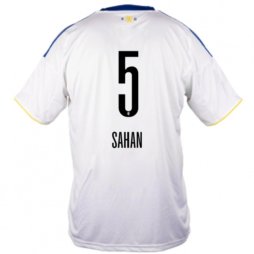 Danxen Damen Vakkas Sahan #5 Weiß Blau Gelb Auswärtstrikot Trikot 2025/26 T-Shirt
