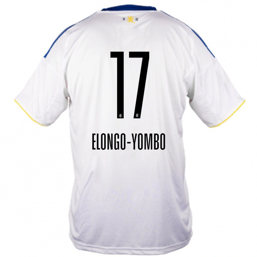Danxen Damen Rodney Elongo-Yombo #17 Weiß Blau Gelb Auswärtstrikot Trikot 2025/26 T-Shirt