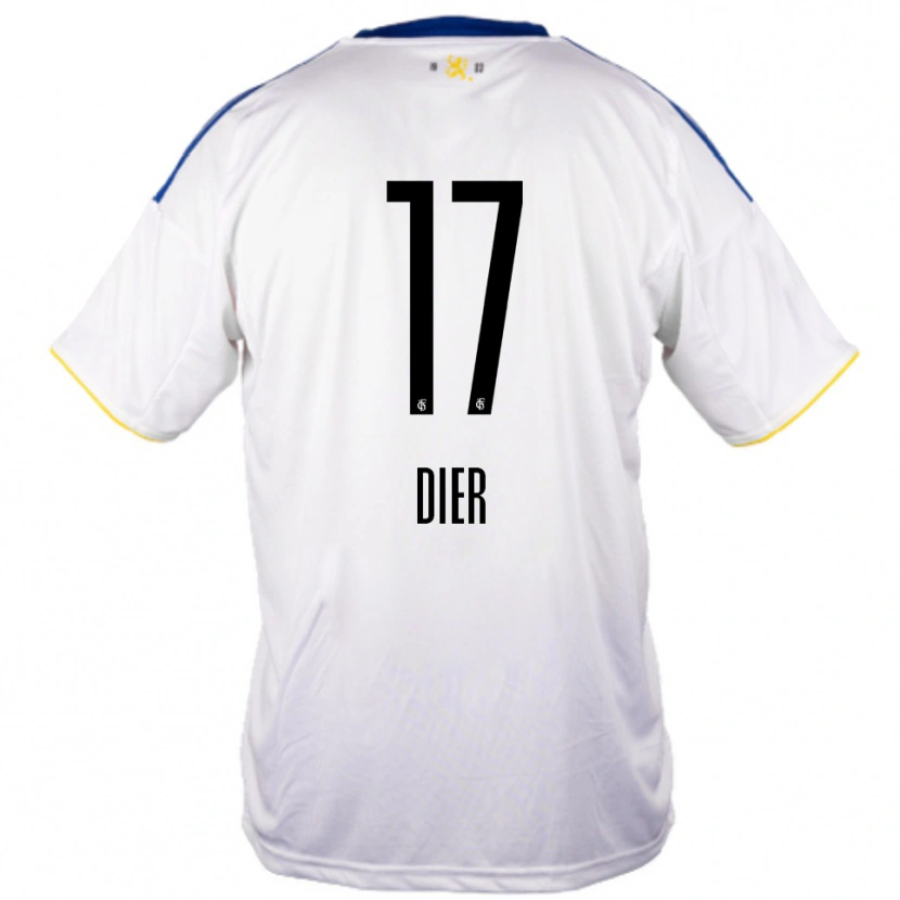 Danxen Damen Lucas Dier #17 Weiß Blau Gelb Auswärtstrikot Trikot 2025/26 T-Shirt