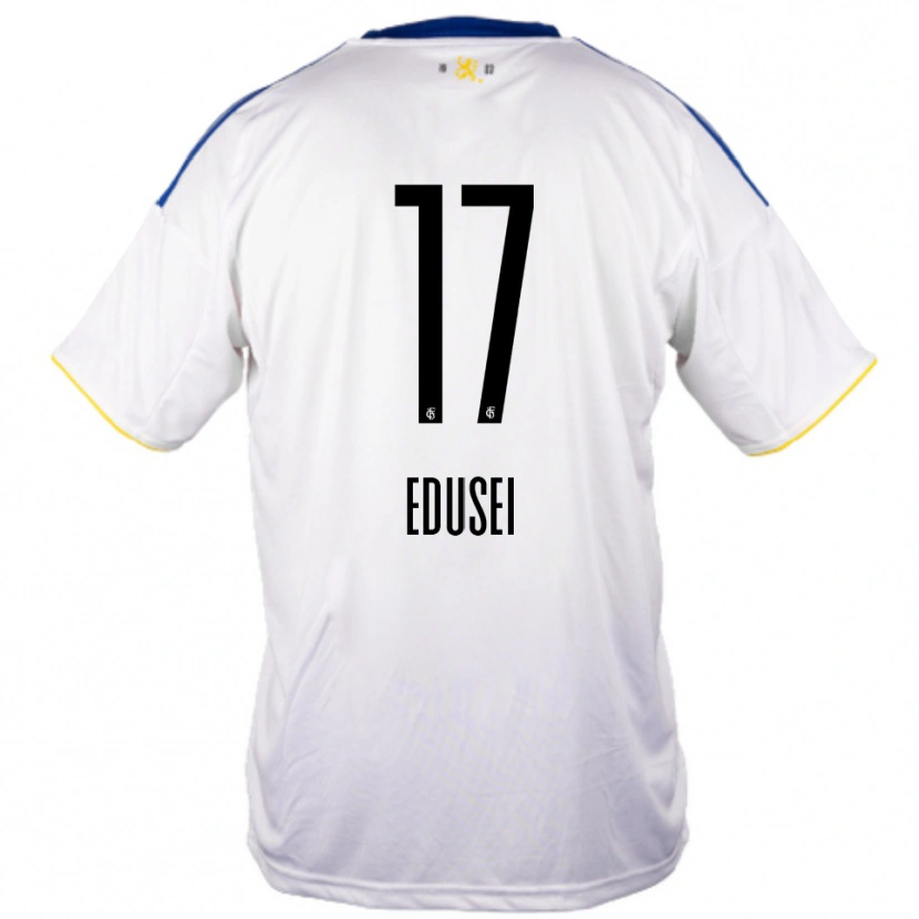 Danxen Damen Damien Edusei #17 Weiß Blau Gelb Auswärtstrikot Trikot 2025/26 T-Shirt