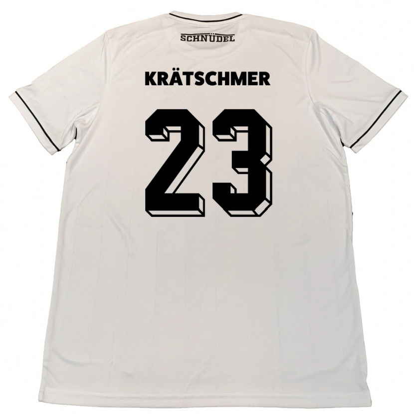 Danxen Damen Pius Krätschmer #23 Weiß Schwarz Auswärtstrikot Trikot 2025/26 T-Shirt