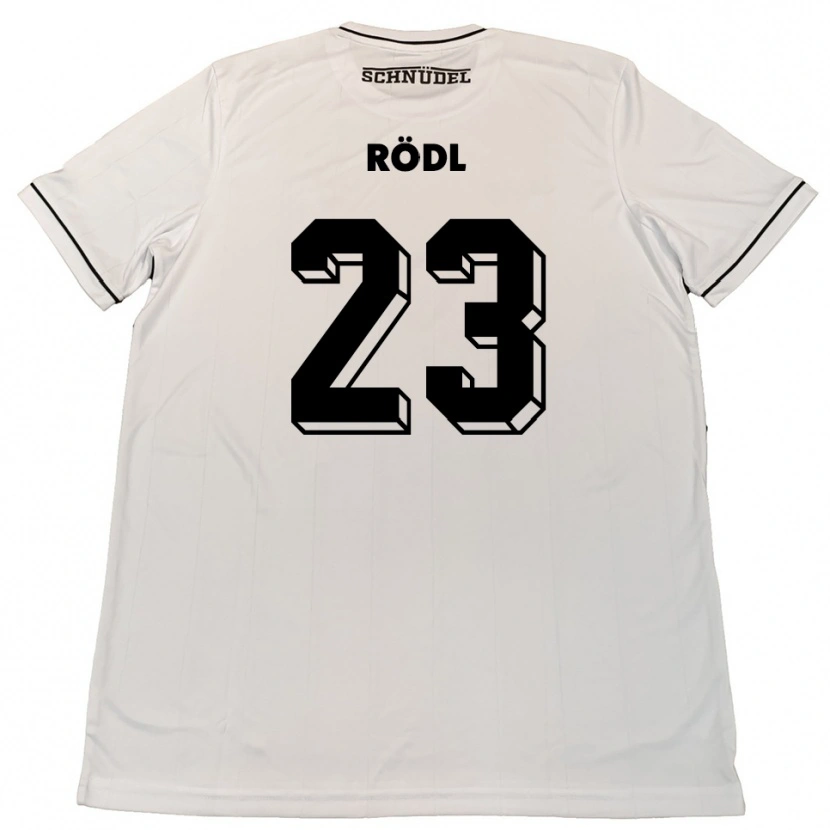 Danxen Damen Valentin Rödl #23 Weiß Schwarz Auswärtstrikot Trikot 2025/26 T-Shirt