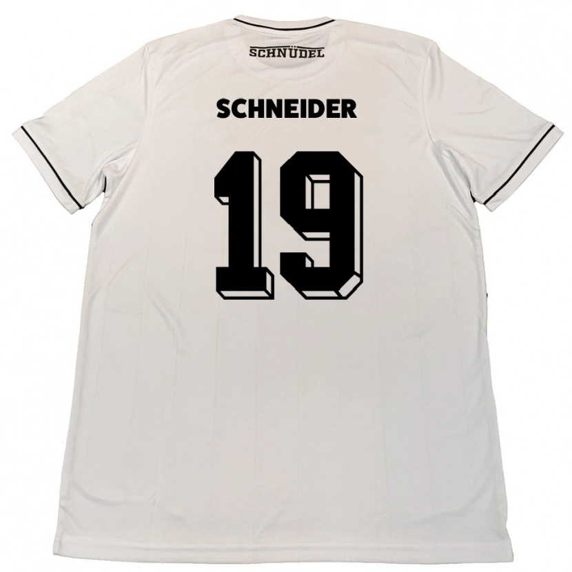 Danxen Damen Lukas Schneider #19 Weiß Schwarz Auswärtstrikot Trikot 2025/26 T-Shirt