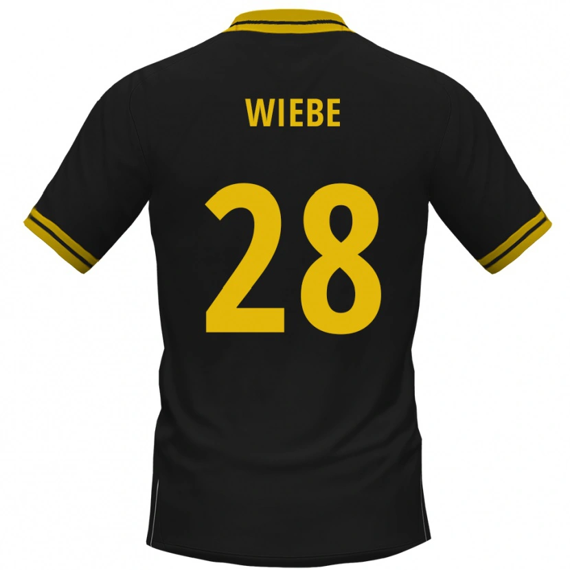 Danxen Damen Danilo Wiebe #28 Schwarz Gelb Auswärtstrikot Trikot 2025/26 T-Shirt