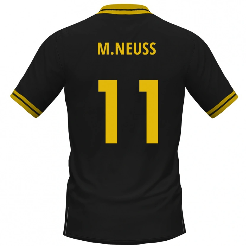 Danxen Damen Maximilian Neuss #11 Schwarz Gelb Auswärtstrikot Trikot 2025/26 T-Shirt