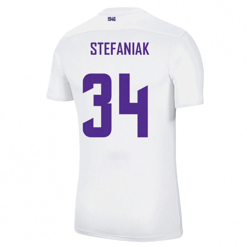 Danxen Damen Marvin Stefaniak #34 Weiß Grün Auswärtstrikot Trikot 2025/26 T-Shirt