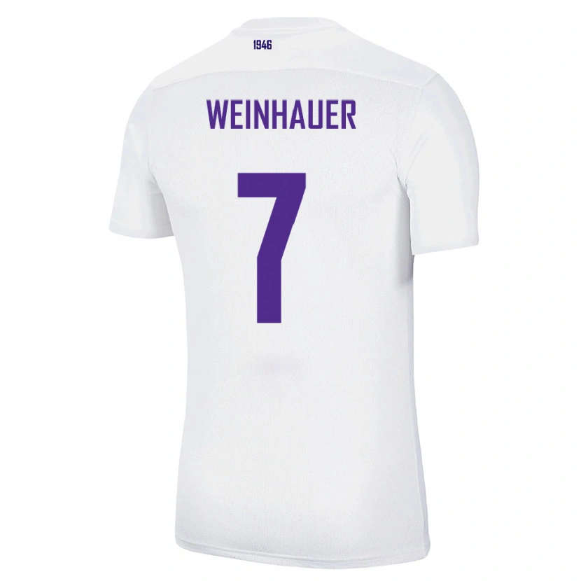 Danxen Damen Erik Weinhauer #7 Weiß Grün Auswärtstrikot Trikot 2025/26 T-Shirt