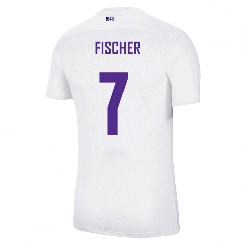 Danxen Damen Franz Fischer #7 Weiß Grün Auswärtstrikot Trikot 2025/26 T-Shirt