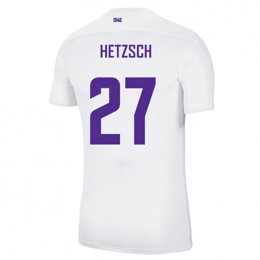 Danxen Damen Finn Hetzsch #27 Weiß Grün Auswärtstrikot Trikot 2025/26 T-Shirt