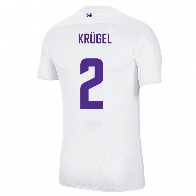 Danxen Damen Theo Krügel #2 Weiß Grün Auswärtstrikot Trikot 2025/26 T-Shirt