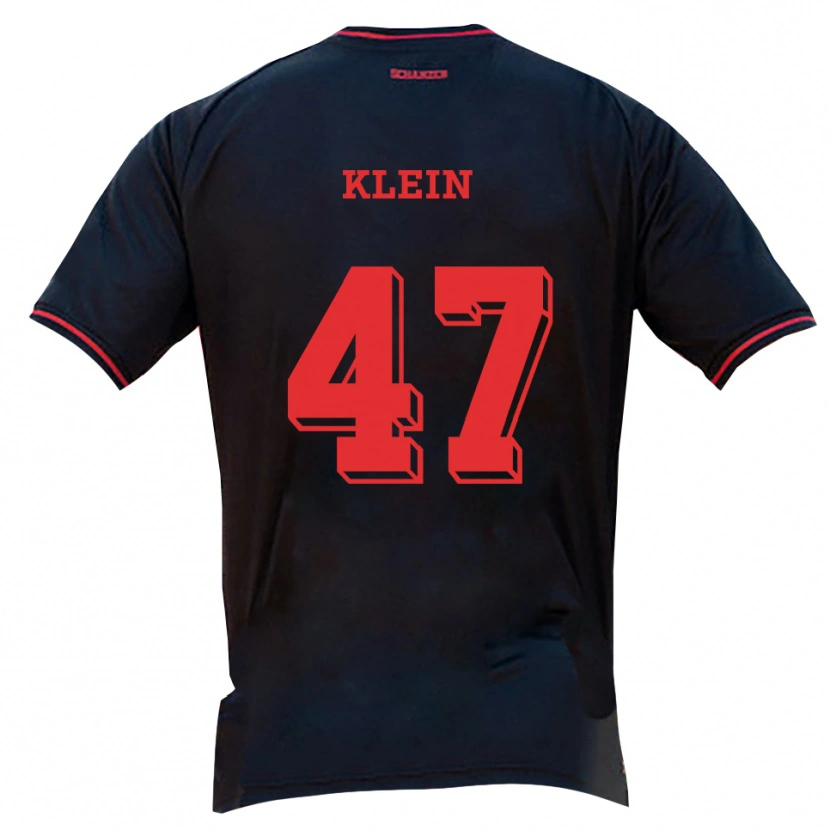 Danxen Damen David Klein #47 Schwarz Rot Weiß Auswärtstrikot Trikot 2025/26 T-Shirt