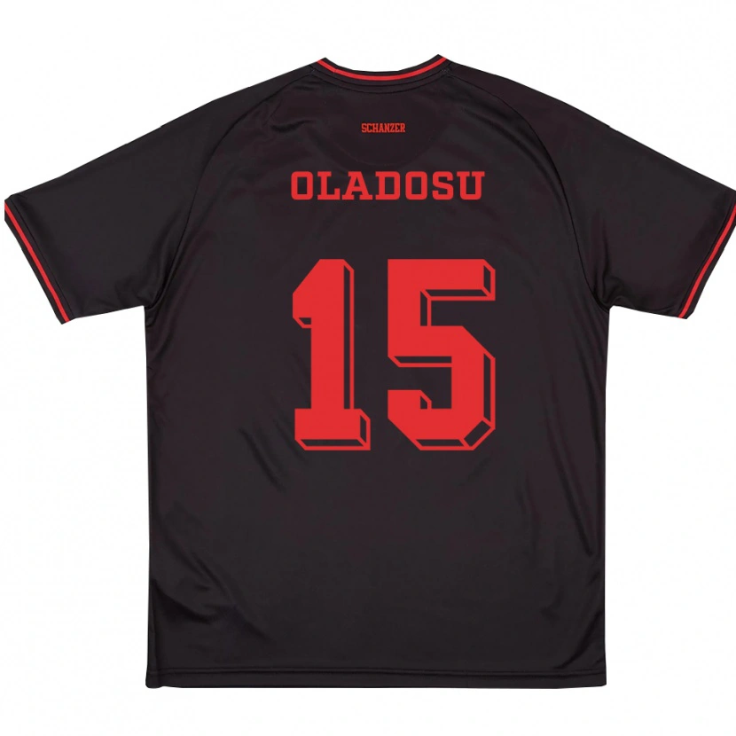 Danxen Damen Omotolani Oladosu #15 Schwarz Rot Weiß Auswärtstrikot Trikot 2025/26 T-Shirt