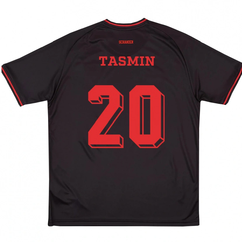 Danxen Damen Mussa Tasmin #20 Schwarz Rot Weiß Auswärtstrikot Trikot 2025/26 T-Shirt