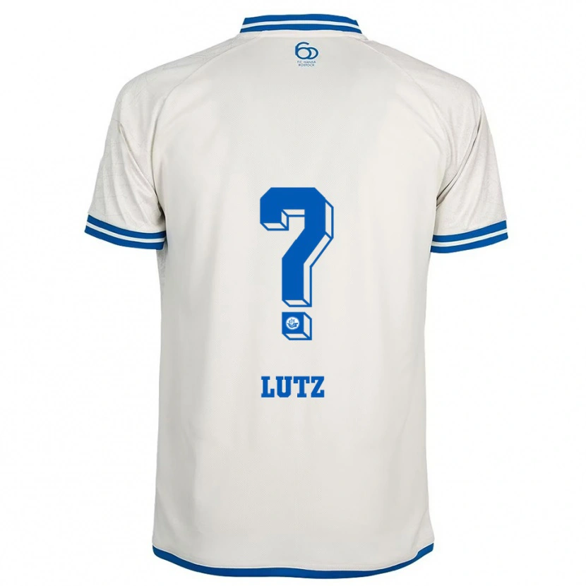 Danxen Damen Marvin Lutz #0 Weiß Blau Auswärtstrikot Trikot 2025/26 T-Shirt