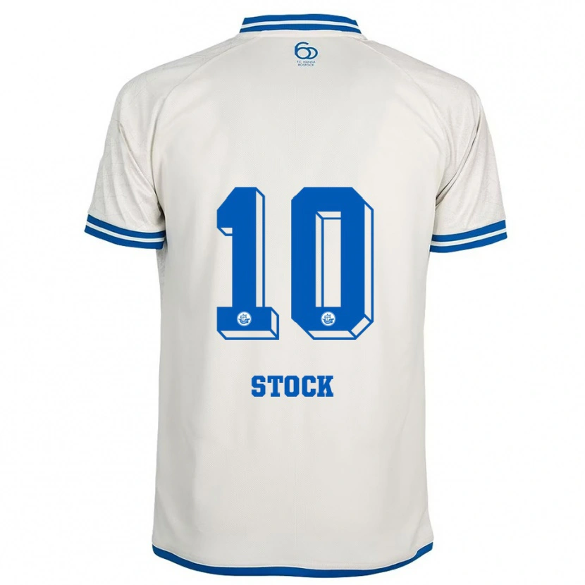 Danxen Damen Paul Stock #10 Weiß Blau Auswärtstrikot Trikot 2025/26 T-Shirt