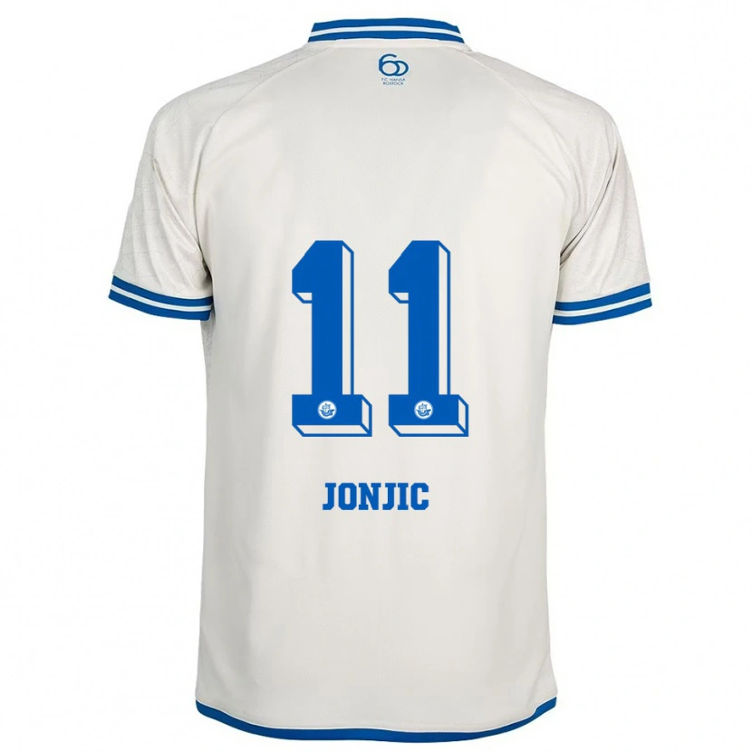 Danxen Damen Antonio Jonjic #11 Weiß Blau Auswärtstrikot Trikot 2025/26 T-Shirt