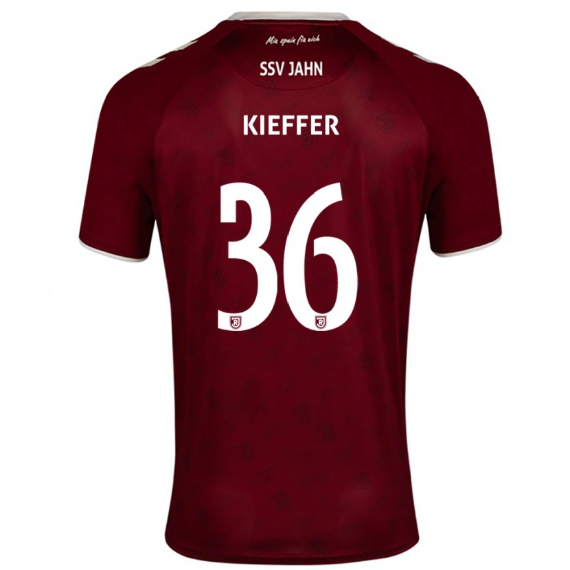 Danxen Damen Ben Kieffer #36 Burgunder Weiß Auswärtstrikot Trikot 2025/26 T-Shirt