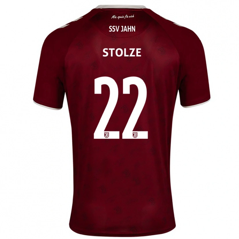 Danxen Damen Sebastian Stolze #22 Burgunder Weiß Auswärtstrikot Trikot 2025/26 T-Shirt