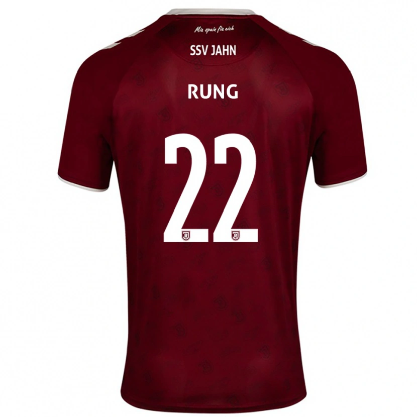 Danxen Damen Julian Rung #22 Burgunder Weiß Auswärtstrikot Trikot 2025/26 T-Shirt