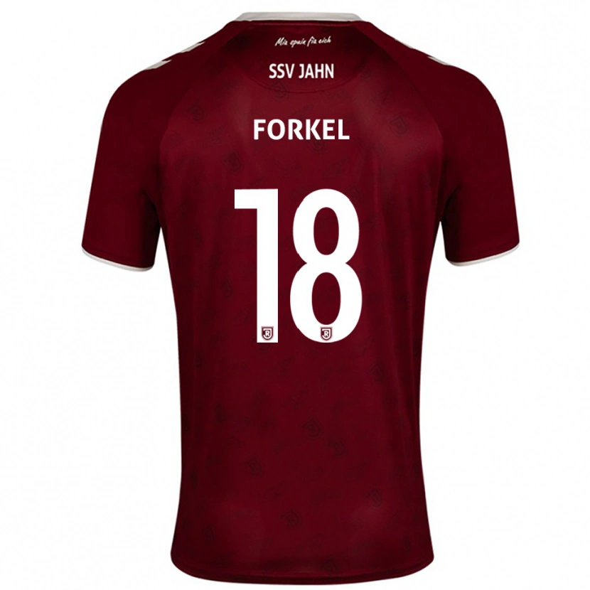Danxen Damen Dustin Forkel #18 Burgunder Weiß Auswärtstrikot Trikot 2025/26 T-Shirt