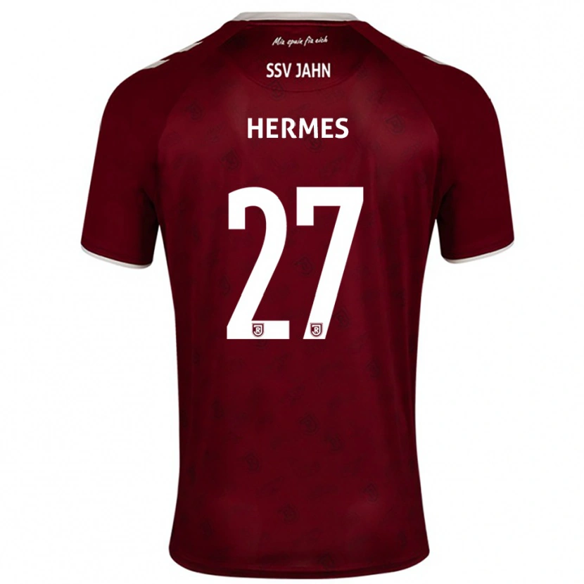 Danxen Damen Lucas Hermes #27 Burgunder Weiß Auswärtstrikot Trikot 2025/26 T-Shirt