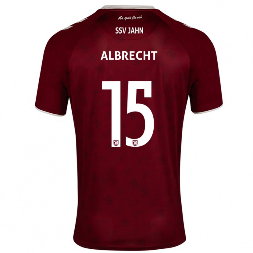 Danxen Damen Felix Albrecht #15 Burgunder Weiß Auswärtstrikot Trikot 2025/26 T-Shirt