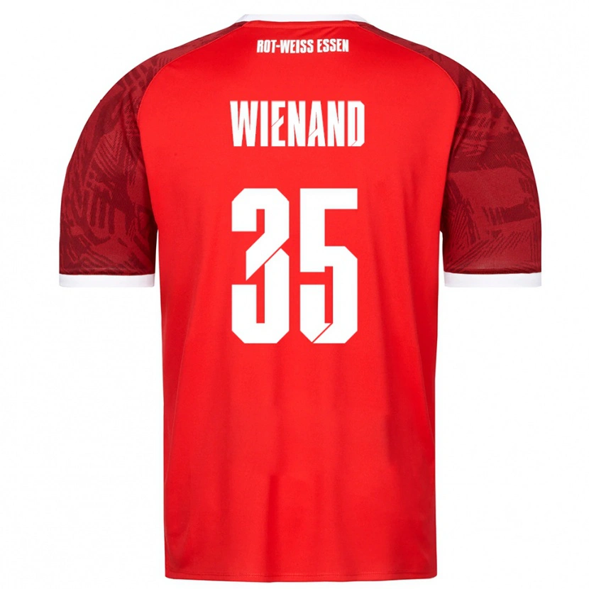 Danxen Damen Felix Wienand #35 Rot Burgunder Weiß Auswärtstrikot Trikot 2025/26 T-Shirt
