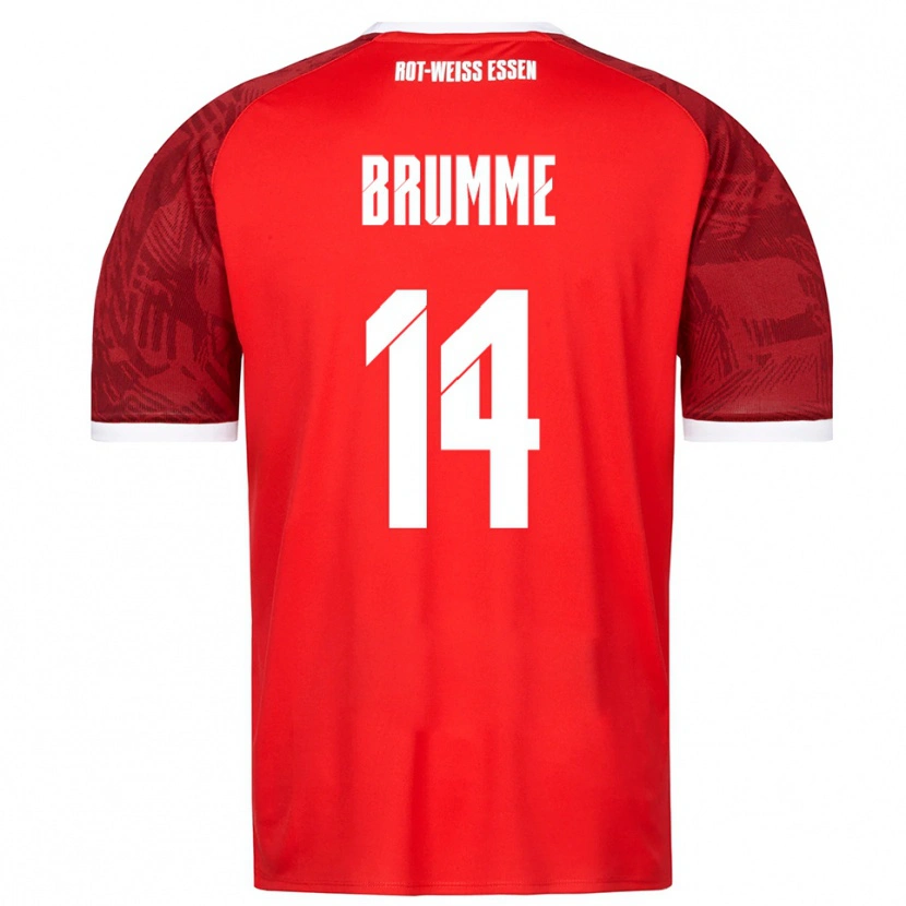 Danxen Damen Lucas Brumme #14 Rot Burgunder Weiß Auswärtstrikot Trikot 2025/26 T-Shirt