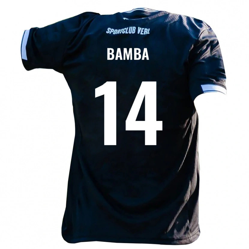 Danxen Damen Emmanuel Bamba #14 Schwarz Weiß Auswärtstrikot Trikot 2025/26 T-Shirt