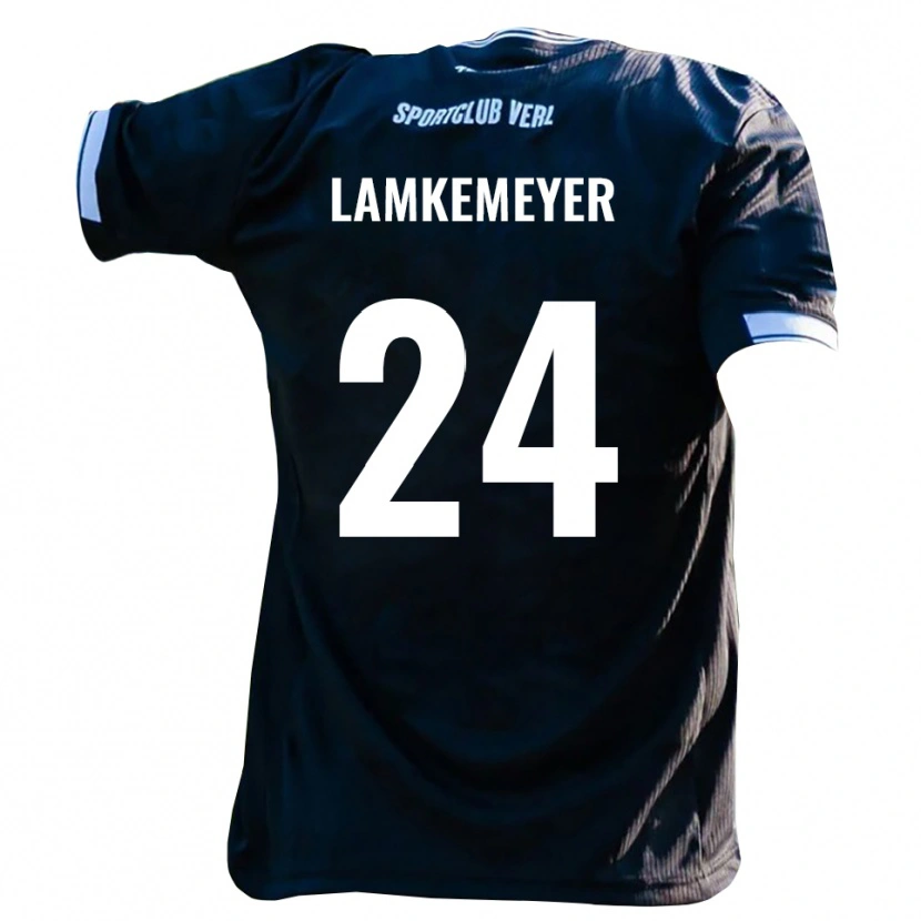 Danxen Damen Moritz Lamkemeyer #24 Schwarz Weiß Auswärtstrikot Trikot 2025/26 T-Shirt