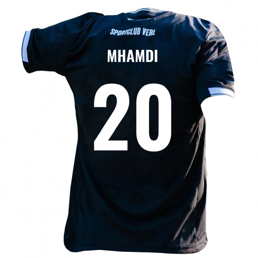 Danxen Damen Oualid Mhamdi #20 Schwarz Weiß Auswärtstrikot Trikot 2025/26 T-Shirt