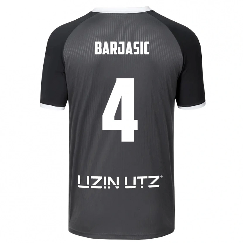 Danxen Damen Nikola Barjasic #4 Grau Weiß Auswärtstrikot Trikot 2025/26 T-Shirt