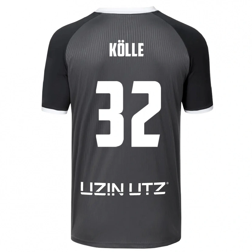 Danxen Damen Niklas Kölle #32 Grau Weiß Auswärtstrikot Trikot 2025/26 T-Shirt